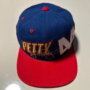 Vintage Kyle petty nascar hot wheels racing blue red snapback hat Winston‎ cup